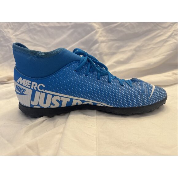 NIKE MERCURIAL SUPERFLY 7 ACADEMY IC INDOOR SOCCER SIZE 9.5 BLUE AT7979-414 - Picture 10 of 10